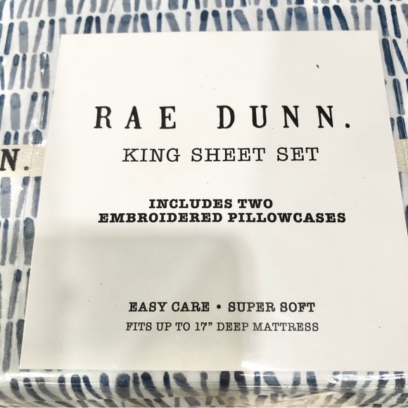 Rae Dunn DREAMER Sheet Set (King) - Picture 3 of 4